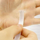 wholesale 6mm White And Black Webbing Elastic Band Flat webbing strap