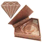 OEM you own brand custom private label Brown color empty eyelash Packaging cardboard magnetic boxes