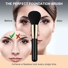 Brushes 15pcs Black And Golden Sets To Face And Eye Fiber Makeup Brushes