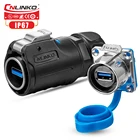 Waterproof 9 Pin Audio Cable Usb3.0 Connector A Female to A Male Usb Adapter