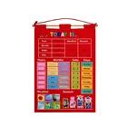 Toy Educational Calendar Toy Fabric Toy Cloth Toy Christmas Gift Early For Kids Learning Weather Chart