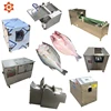 Electric tilapia fish processing fillet cleaning and big cutting scale bone fish skin remover machine