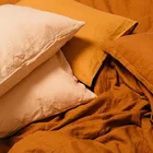 LZ pure natural linen bedding set 100% french linen bed sheets