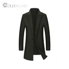 Fashion 70% Double Faced Wool Mens Wool Overcoat Long Coat Winter Jacket