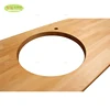 Factory supply solid wood washbasin counter top / nc lacquered wood table top for vanity unit