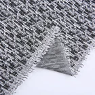 wholesale black apparel yarn dyed men's wear fancy jacquard lurex fabric knitted