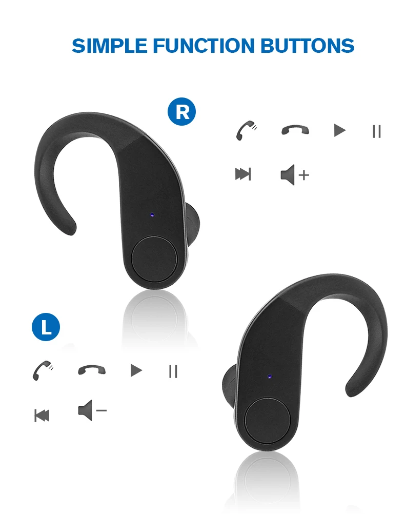 TWS Headphone Wireless Support Customized Bluetooth Headset Private label Earbuds RP15 - ANKUX.COM