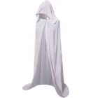 Velvet Unisex Hooded Cloak Long Cape For Christmas Halloween Cosplay Costumes S-XL Black White Red Coffee Blue Purple