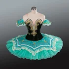 Green Esmeralda Dance Costumes Dress Classical Professional Ballet TUTU