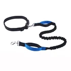 Reflective Pet Double Handle Retractable Bungee Dog Running Leash Handsfree Dog Leash