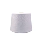 Spun Polyester Yarn Raw White and Dyed Ring Spun Recycled Polyester Spun Yarn 30/1