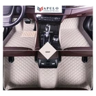 XPE leather interior 3d car carpets custom floor foor mats luxury leather mats from China