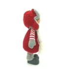 Wholesale china factory christmas red hat girl fabric doll ornaments for home decoration