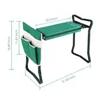 Heavy Duty Folding Deep Seat Garden Kneeling Pad Chair Bench Seat Stool Garden Kneeler with Handles for Gardening