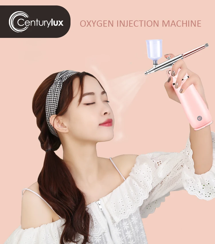 Micro-nano Moisturizing Cordless Airbrush Gun portable oxygen gun spray cordless Oxygen Injection Spray Gun