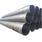 Good quality BS EN10219 SSAW spiral welded carbon steel pipe