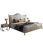 Bedroom Bedroom King Size Modern Italian Latest Double Bed Designer Furniture Set Leather Luxury Bed