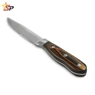 Serrated Steak Knives set of 4,High Carbon Stainless Steel With Pakka wood handle,Ultra-Sharp and Never Require Sharpening