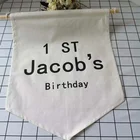 Polyester cotton canvas printing pattern simple hanging flag