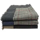 wholesale acrylic plaid shawl thick houndstooth scarf