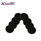 Small black epoxy coated magnet for refrigerators and generator plastic magnet photo frame