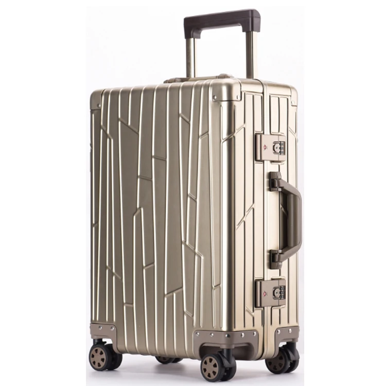 aluminum travel luggage