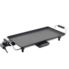 Hot selling BBQ contact appliance aluminum retangular griddle electric grill for home kitchen