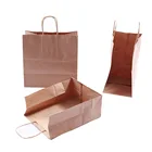 Hot Sale Cheap Recycled Twist Handle Brown Kraft Paper Bag