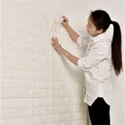 Wholesale 70*77 3d brick stone wall paper decoration