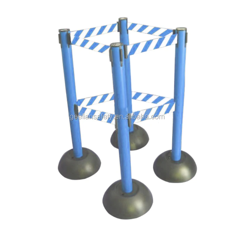 Retractable Belt Queue Line Stand Rope Barrier Crowd Control