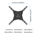 Economic Aluminum Pivoting TV Wall Mount LB-L743
