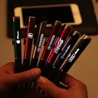 Led Light Up Gift Soft Touch Screen Ball Point Pen Custom Cheap Plastic Active Stylus Promotion Ballpoint Pen