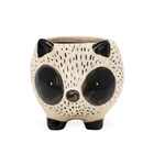 Wholesale hot sale lovely instgram 3D unique hedgehog flower succulent pot in pottery clay ceramic