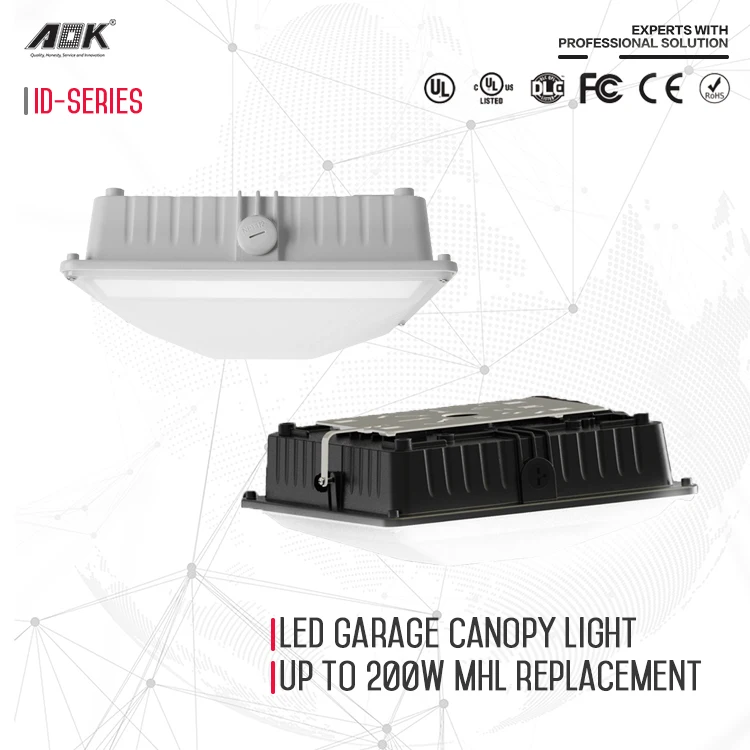 Manufacturing IP65 waterproof led canopy garage 60w sensor ceiling led canopy light - ANKUX.COM