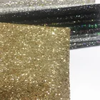 Synthetic PU Glitter Fabric Chunky Leather For Shoes Bags Bow