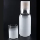 Ombre sanding borosilicate tea pot and tea cup set