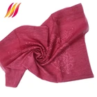 Good Quality Elegant 50%Silk 50%Wool Women Hand Embroidered Scarf