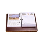 Custom printed rectangle table calendar can be customized color size