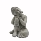 Wholesaler sandstone sleeping buddha figurines customized stone loon buddha statu resin/