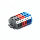 6.00 pitch Gray Red Blue Fast Connection Terminal Block| Push in Type Terminal Blocks