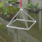 HF Natural Quartz Crystal Clear Singing Pyramid for Sound Therapy