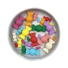 Beads FDA Or LFGB Standard Sugar Shaped Beads Silicone Beads For Baby