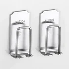 304 stainless steel toothbrush cup holder bathroom toothpaste comb shaver organizer toothbrush with two packs