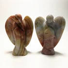 High Quality Wholesale Hand Carved Agate Angel Figurine For Decoration or Gift