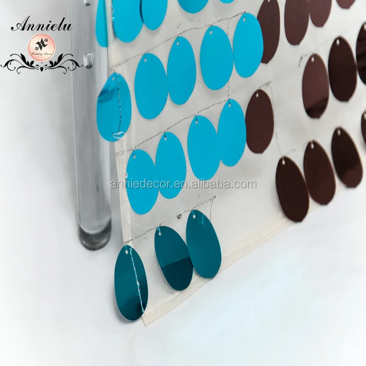 Hot sale two color sequin wedding chair covers for events wedding decorations