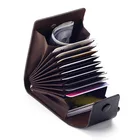 Custom Shape Diy Logo Mens Rfid Credit leather holder Pu Wallet Card Holder
