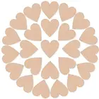 Blank Wood Hearts Slices Discs Wedding Christmas Ornaments Crafts Supplies Heart Cutout