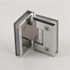 Laser Welding Stainless Steel 4.5mm 90 Degree Mirror Light Bevel Edges Glass to Shower Hinge Sus304