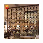 Jyfs007 Indoor Hotel 4 Panel Cheap Small Decorative Metal Folding chinese Screens Room Dividers