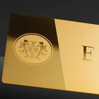 tailor made rose gold metal logo business cards